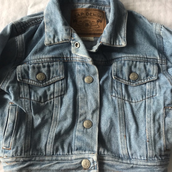 GAP denim TODDLER light Jean/Denim jacket EUC - Picture 5 of 6